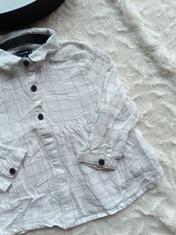 Chemise à carreaux manches longues Fille 18 mois Kiabi - photo numéro 4