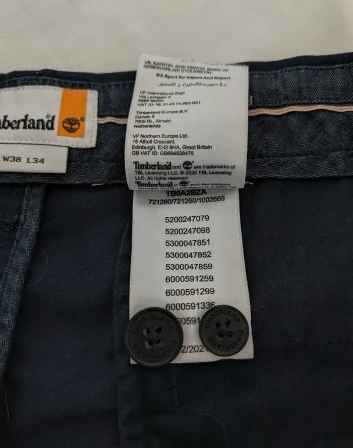 Pantalon en coton - Timberland - taille 38 (FR48) - photo numéro 4