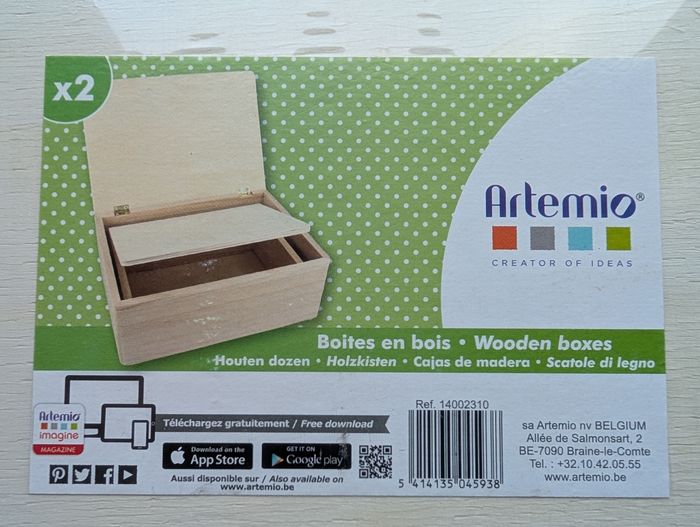 Boîte en bois brut à décorer Artemio - DIY Loisirs Créatifs - photo numéro 2