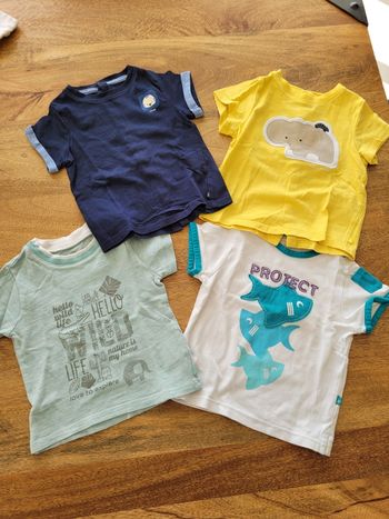 Lot 4 tee shirt okaidi