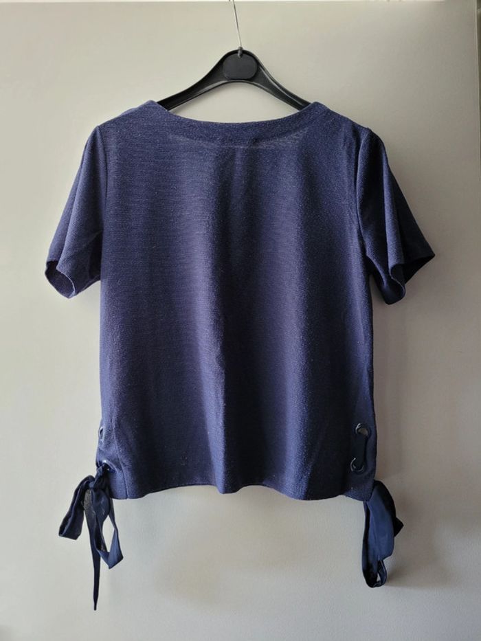 Haut bleu camaieu - photo numéro 2
