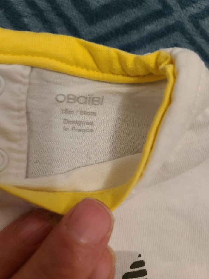 T-shirt obaibi neuf 18mois - photo numéro 3