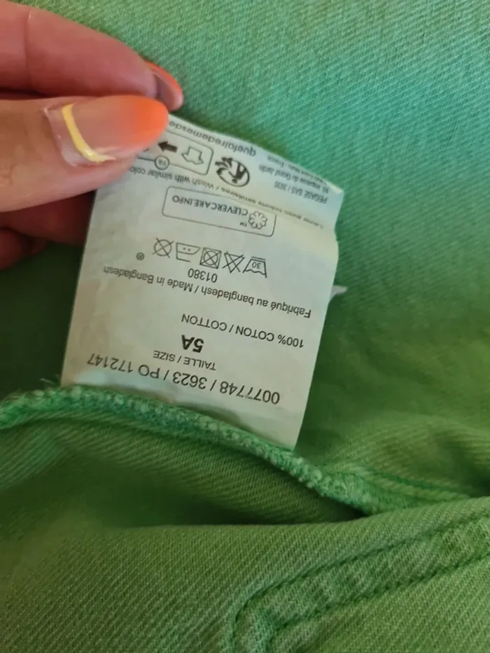 Veste en jean vert 5ans creeks - photo numéro 5