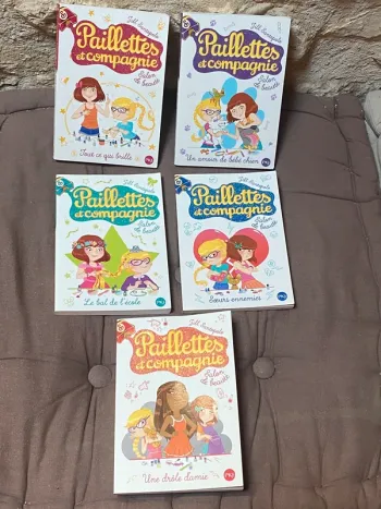 Lot de 5 livres Paillettes et compagnie