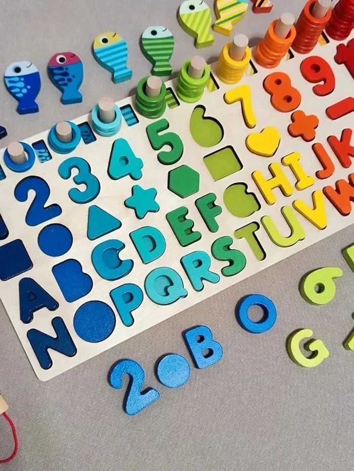 Jeu en bois éducatif pour enfant - photo numéro 8