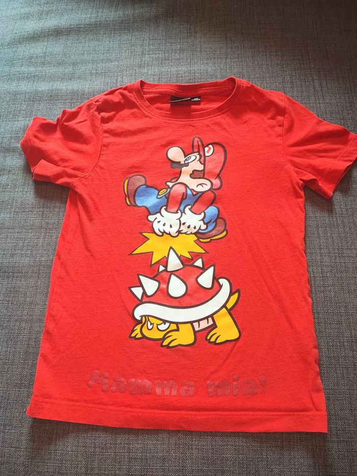 Tee shirt manches courtes 8 ans Mario