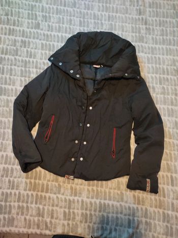 Doudoune manteau blouson épais chaud matelassée noir Longboard taille 38 40