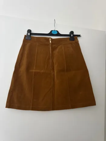 Jupe en daim marron Cache Cache