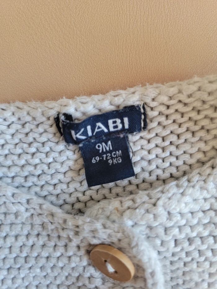 Gilet en maille mixte - 9 mois - Très bon état - photo numéro 2