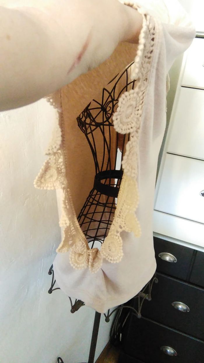 Blouse beige Casual by Gemo - photo numéro 6