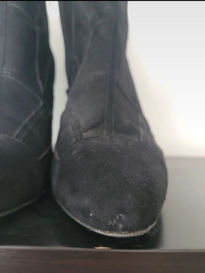 Boots kookaï noires effet daim talon - photo numéro 9