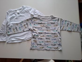 Lot de 2 T-shirt manche longue Monoprix Kids et Decathlon 3 ans