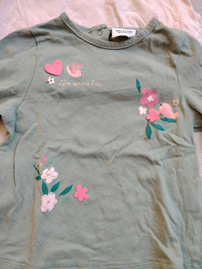 Lot de deux t shirt manches longues - photo numéro 2