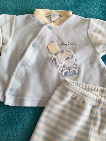 pyjama 2 pièces baby club 62 cm