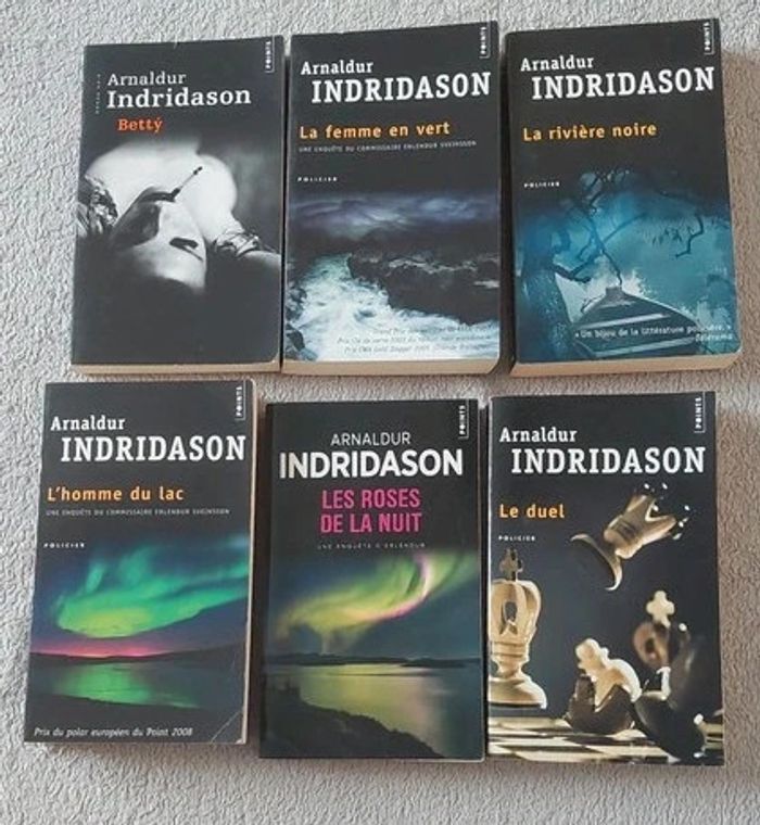 lot 6 livres arnaldur indridason