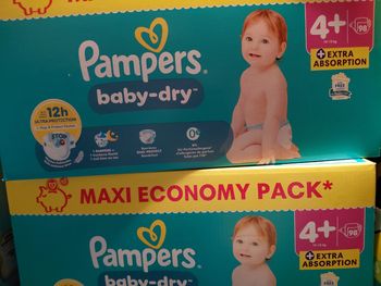 2 paquets pameprs maxipack babydry taille 4 plus 