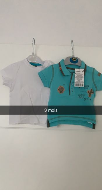 Lot t shirt 3 mois