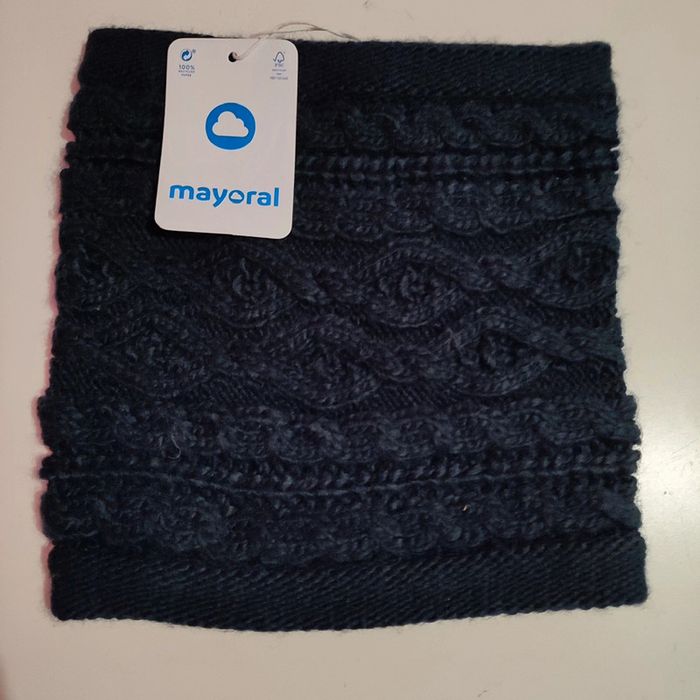 Cache-cou bleu marine tricoté pour enfants de 4 ans, Mayoral