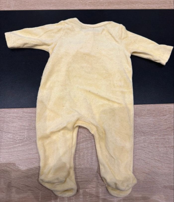 Pyjama bébé - Gémo - jaune - 1 mois - très bon état