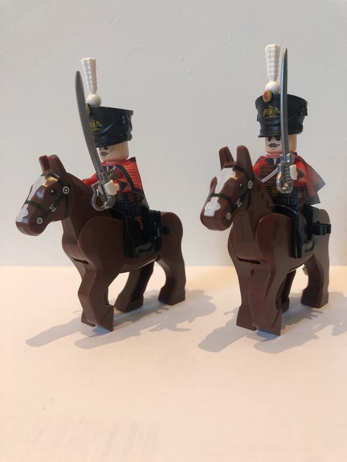 Figurine type lego 2 cavaliers Napoléoniens - photo numéro 4