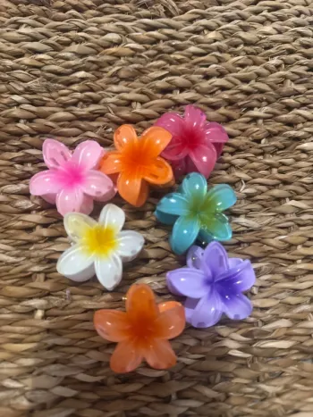 Lot de 7 pinces à cheveux fleurs