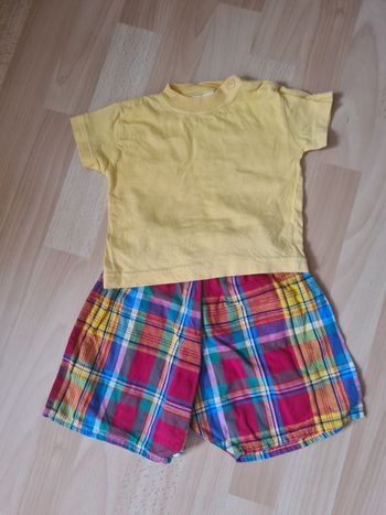 Ensemble short + t-shirt / Taille 3 mois