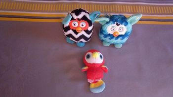 Lot de 3 mini peluches