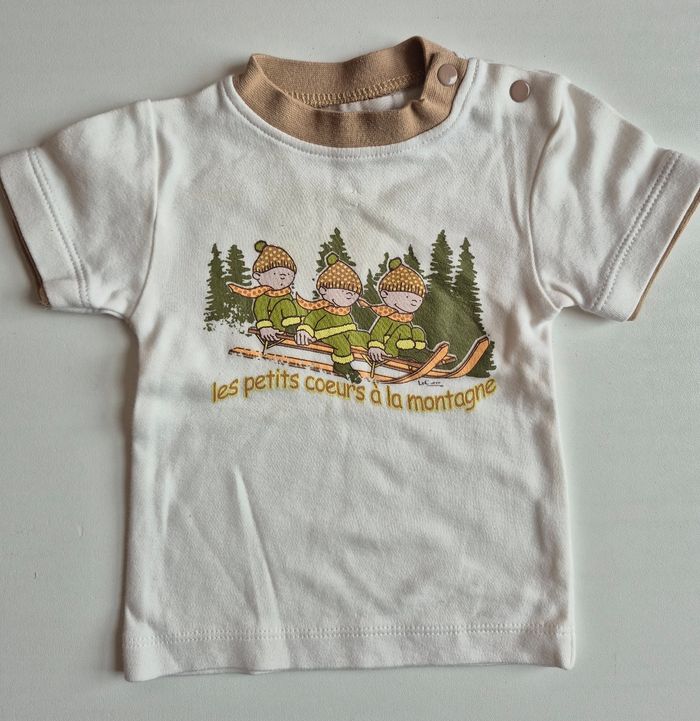 Ensemble bébé 3 mois – Salopette jean + t-shirt – Sergent Major - photo numéro 3