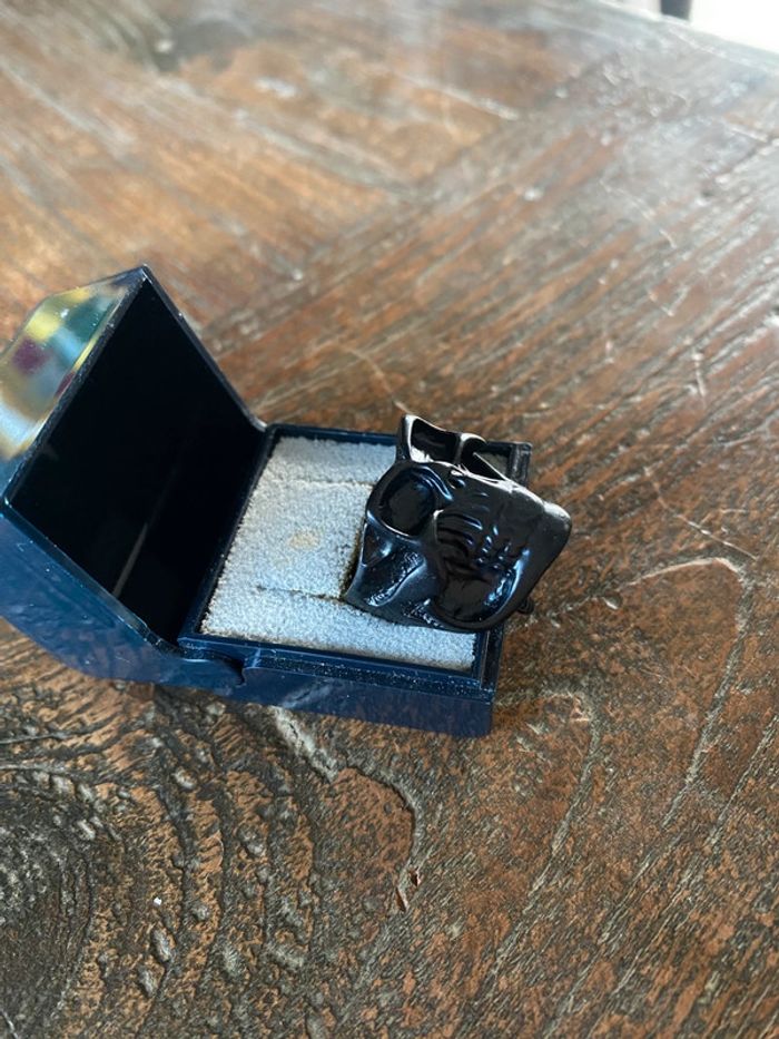 Magnifique bague noire pour homme  gothique, taille 60 - photo numéro 6