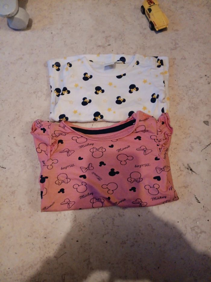 2 hauts manches longues 9 mois minnie pas vinted go