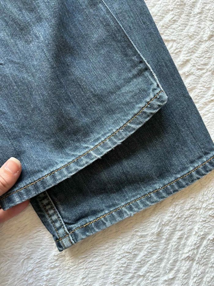 Jean Levi’s 514 regular Straight droit L42/44 W33 L30 Bleu brut délavé homme Mexique US rare - photo numéro 12