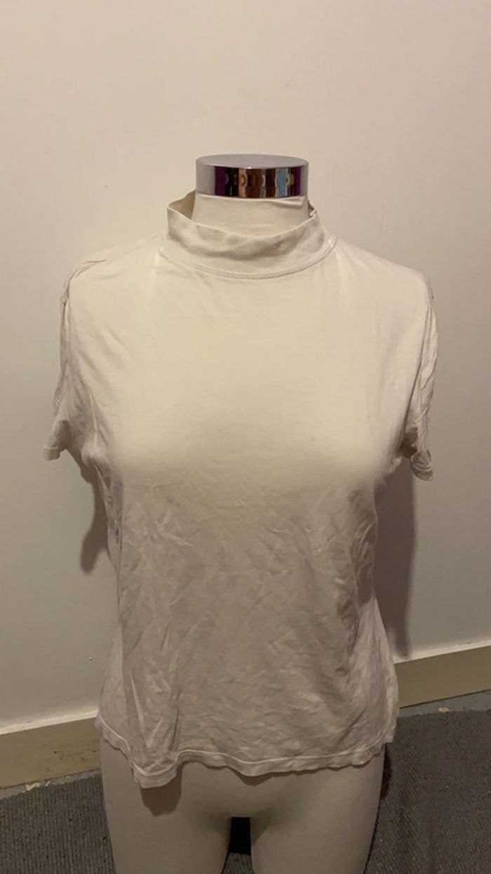 T-shirt blanc zara