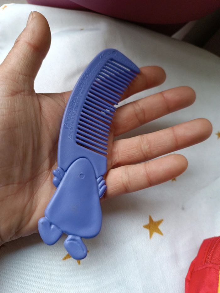 Grimace Ronald peigne sac bag mini small vintage violet purple 1993 brush keychain McDo happy - photo numéro 8