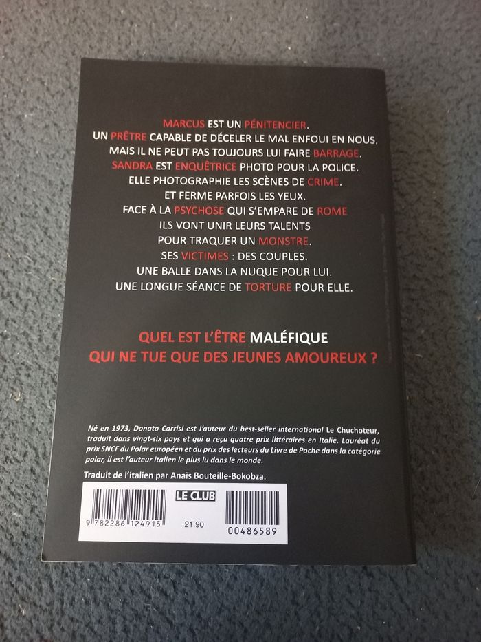Livre Malefico Donato Carrisi - photo numéro 2