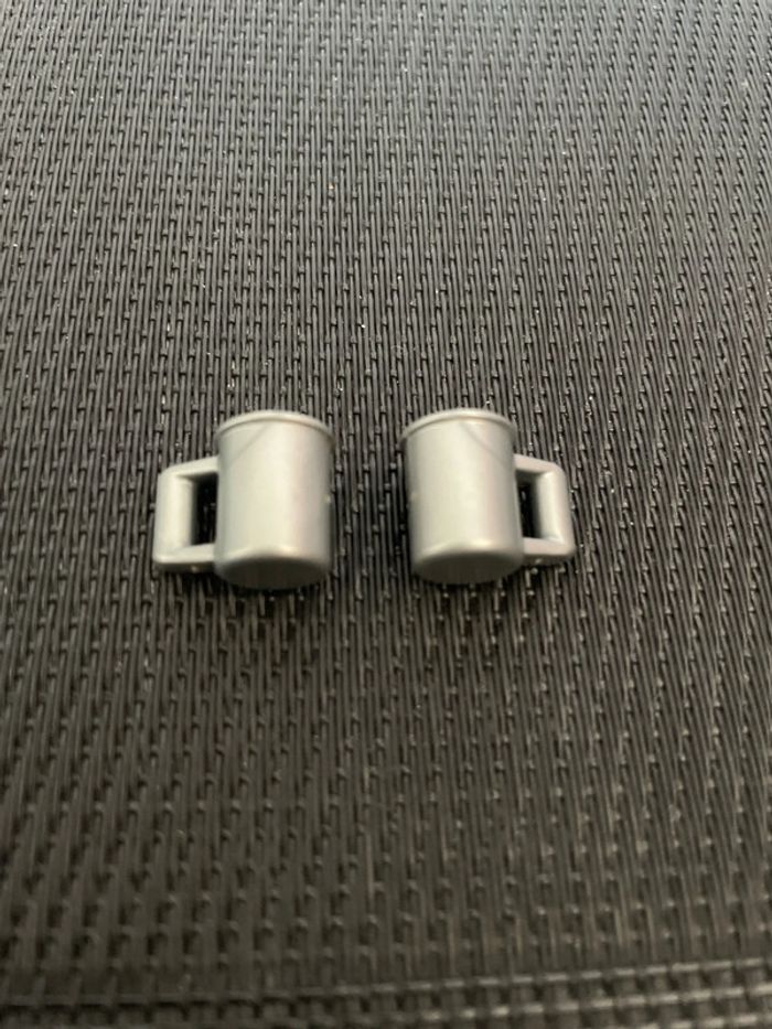 Playmobil lot 2 chopes gris métal pirates moyen âge 3285 3863 3891 3913 3938 4153 4255 - photo numéro 2