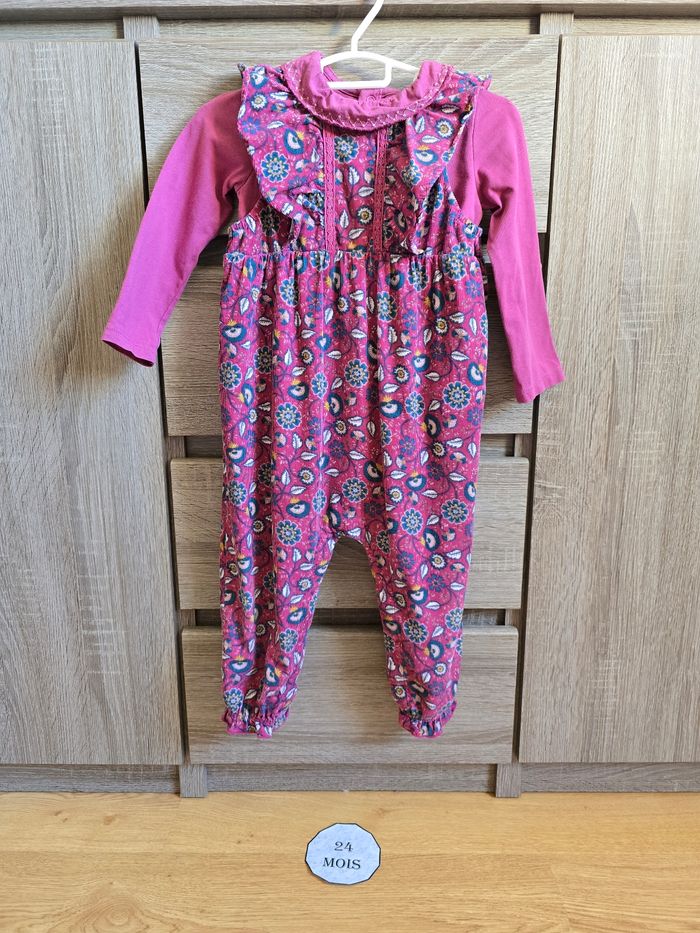 Vêtement Bébé Fille - Ensemble : Body + Combinaison - Sergent Major - 24 mois / 86 cm - photo numéro 2
