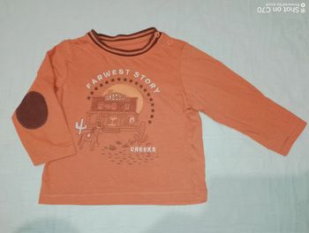 Creeks t shirt manches longues orange