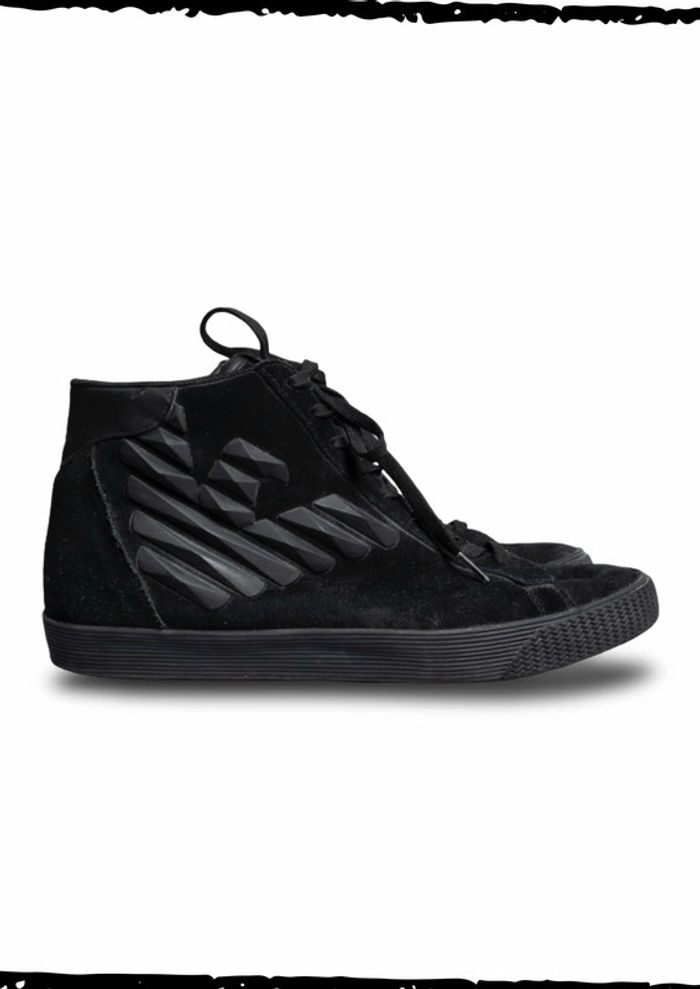 Baskets montantes Emporio Armani – Coloris noir uni Taille 44 - photo numéro 5