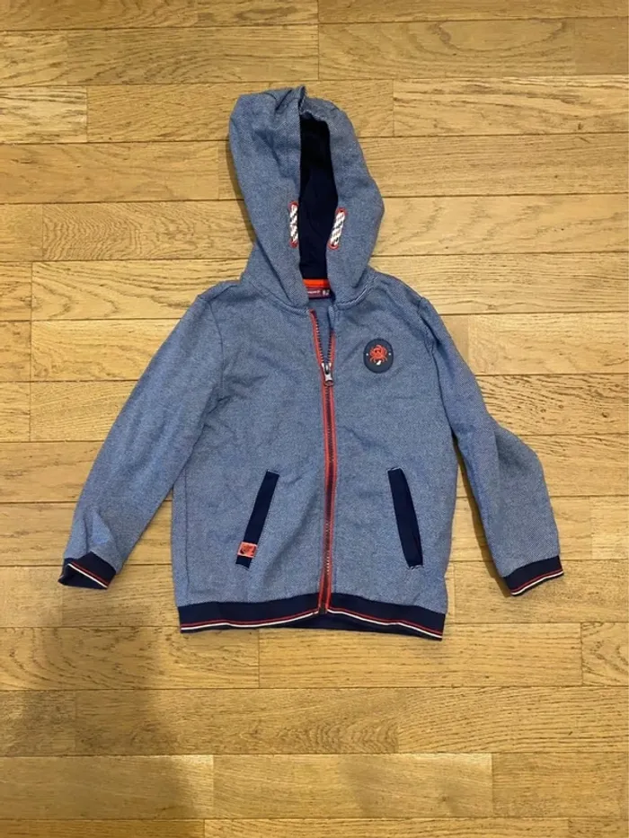 Sweat à capuche rayé marinière Sergent Major 3 ans - photo numéro 2