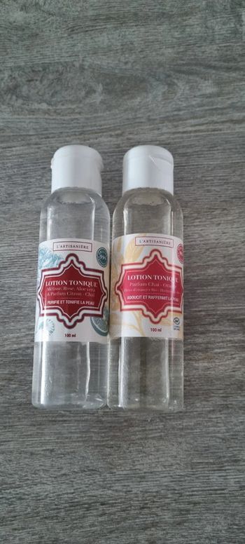 Lot de 2 Lotion tonique soin du visage