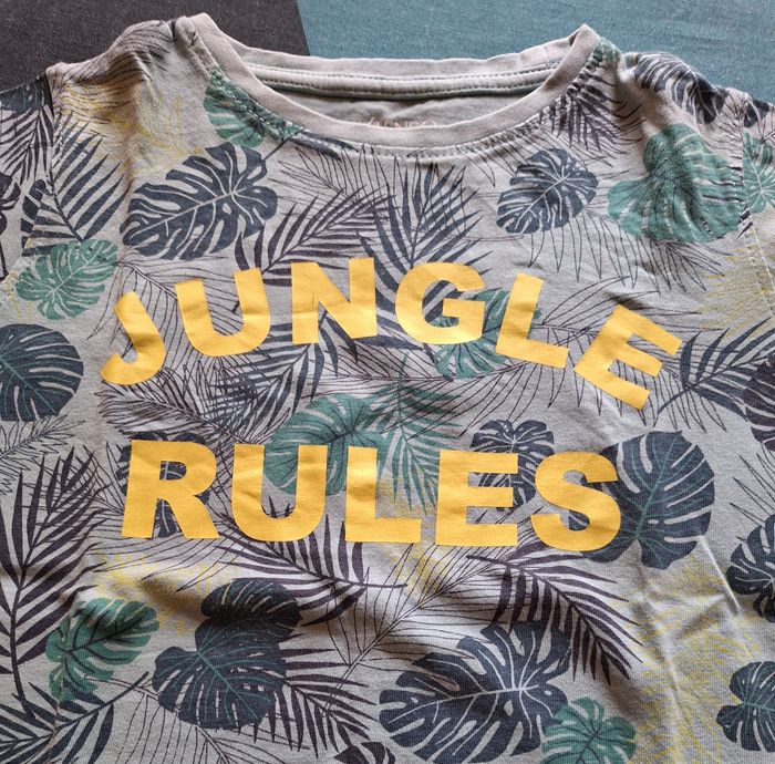 Tee-shirt manches courtes Jungle Rules In Extenso 6 ans - photo numéro 2