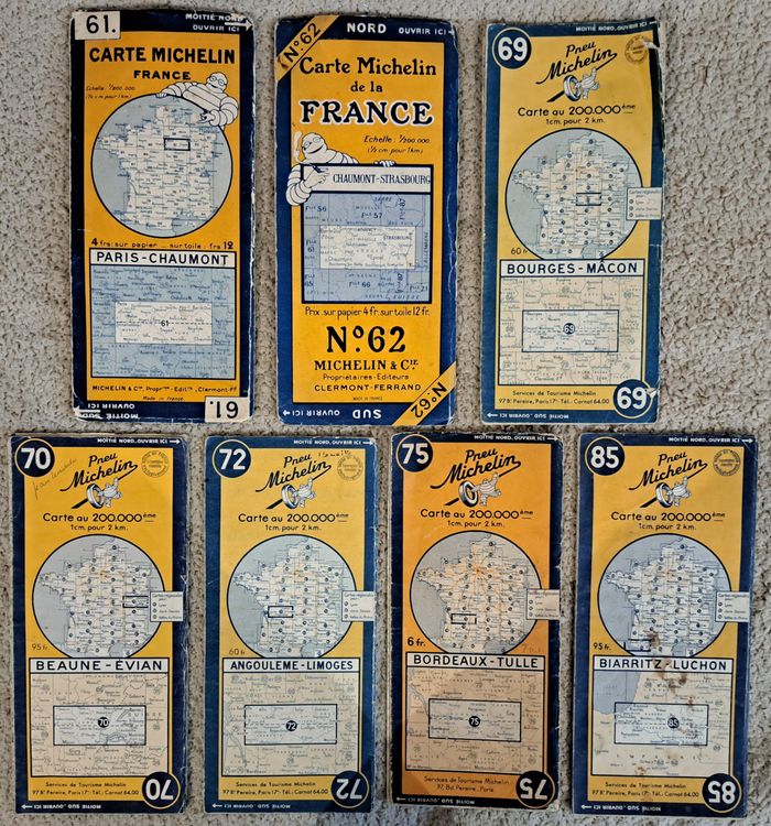 📚 Lot de 34 anciennes cartes routières Michelin et autres - photo numéro 3