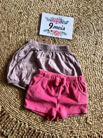 Lot short été 9 mois