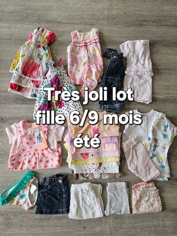 Lot vêtements fille 6/9 mois
