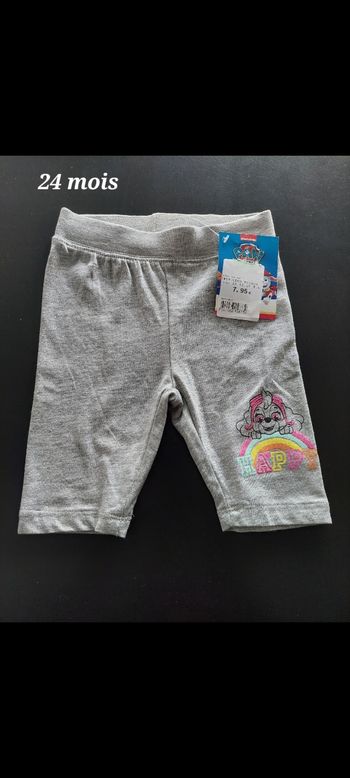 Short serré pat Patrouille fille 24 mois