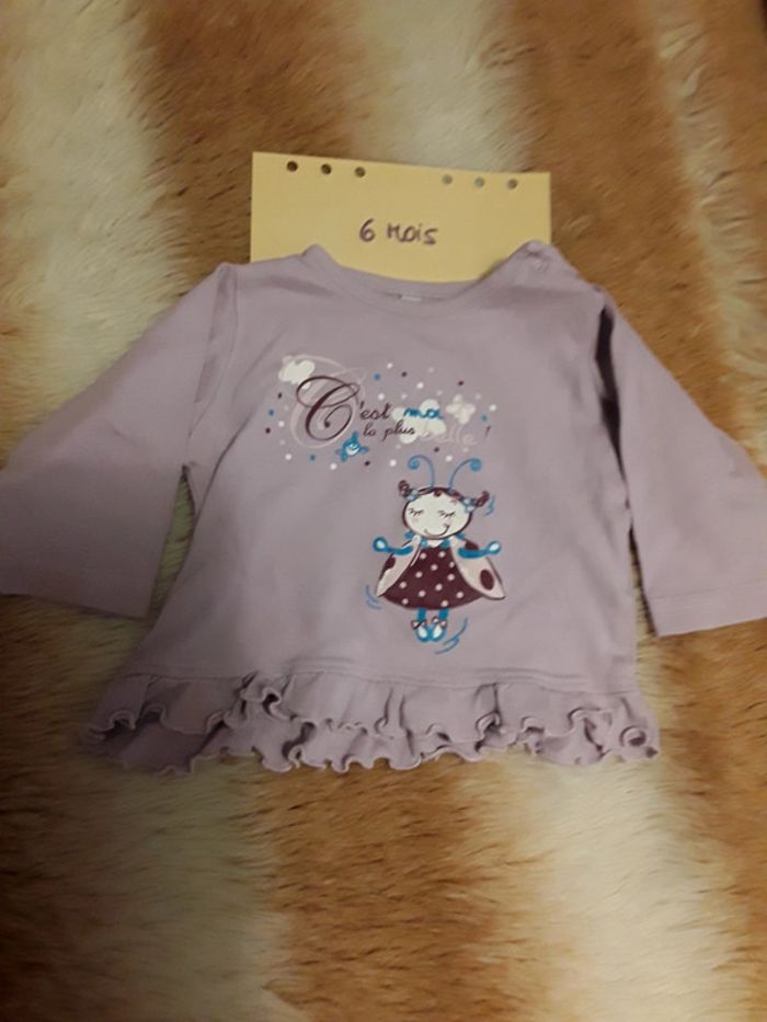 T shirt bébé fille 6 mois
