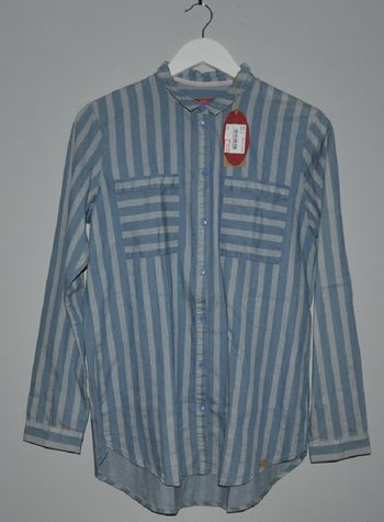 CHEMISE EN JEAN RAYEE - EDC by ESPRIT - T.M/L - NEUVE