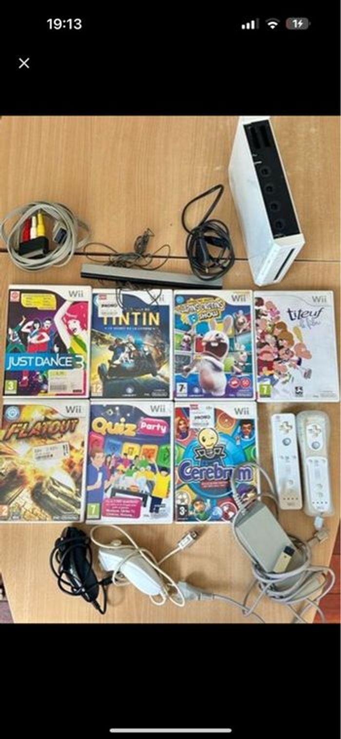 WII + 7 jeux état occasion - photo numéro 2