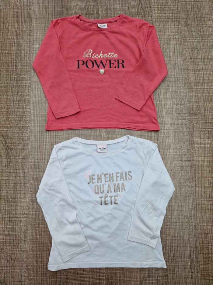 Lot de 2 T shirts TAO 3 ans en super état