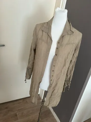 Rodika zanian chemise beige en lin femme, taille 40